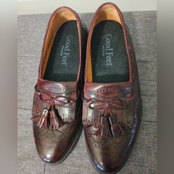 Johnston & Murphy Mens SZ 8.5M Loafer Tassle Wingtip - Picture 1 of 10